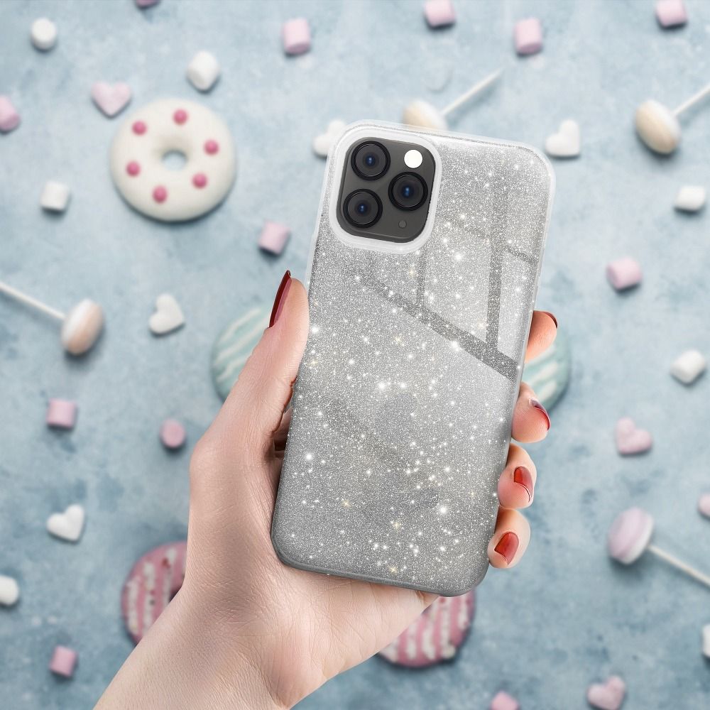 Aizsargvāciņš Samsung S21 FE – SHINING, sudraba — attēls 4