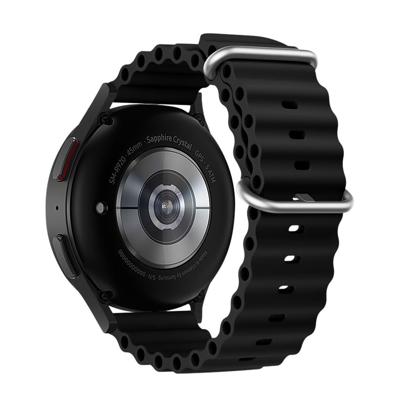 Forcell F-Design FS01 siksniņa Samsung Watch, 20 mm, melna