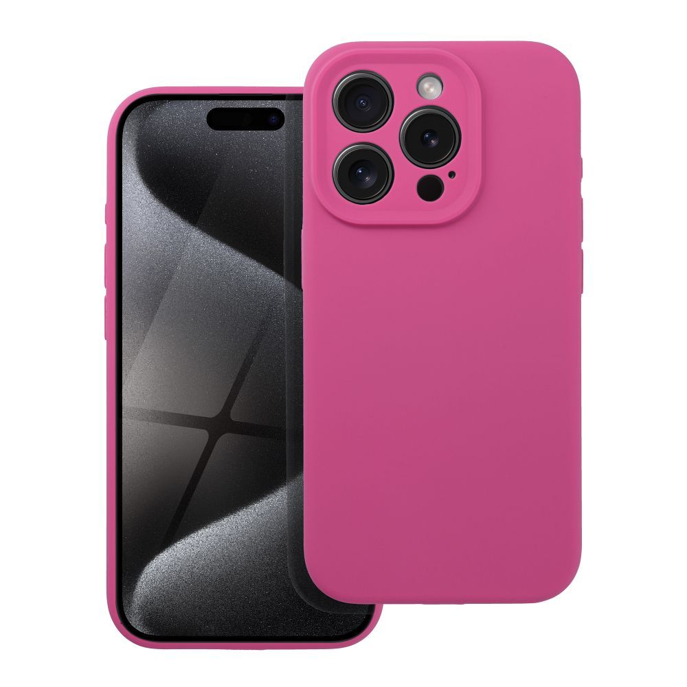 Aizsargvāciņš iPhone 16 Plus – SILICONE 2mm, rozā — attēls 2