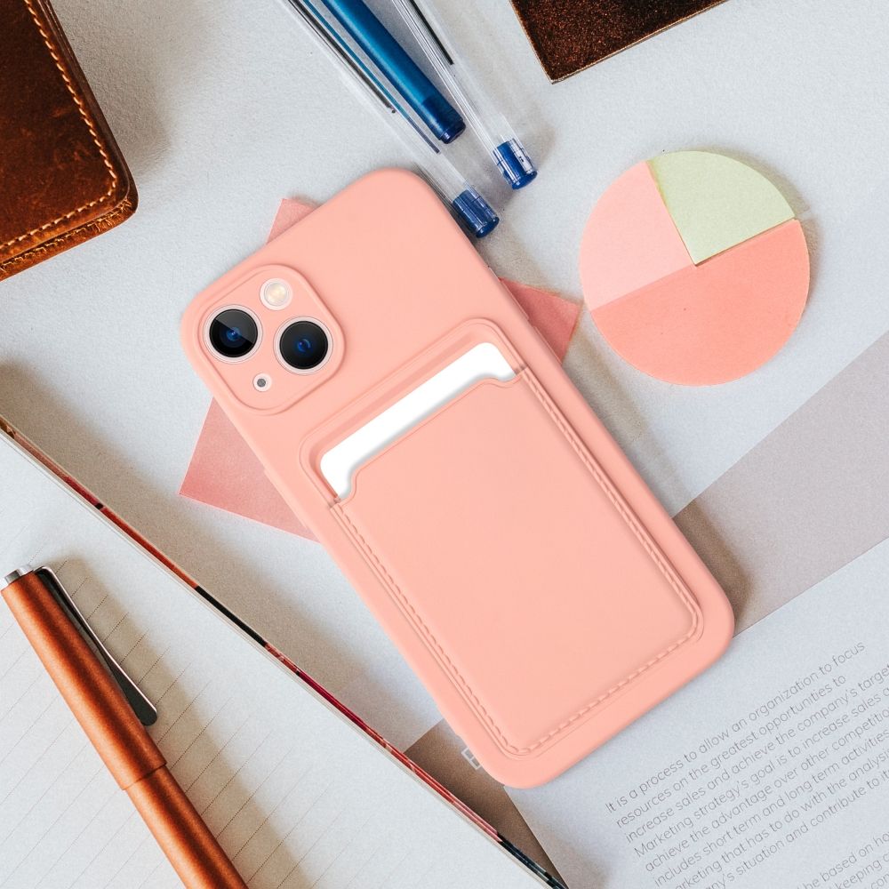 Aizsargvāciņš iPhone 11 – CARD, rozā — attēls 4