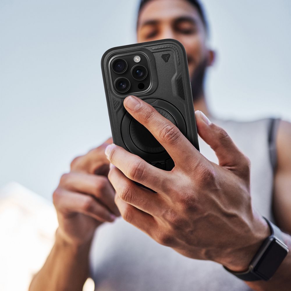 Frost Armor aizsargvāciņš iPhone 16e (SE 4 2025) / 17e, melns