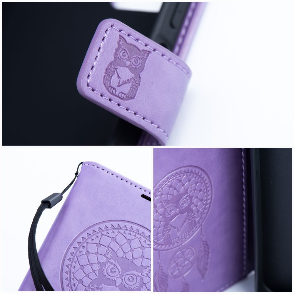Mezzo Book (sapņu ķērājs) aizsargvāciņš Samsung A14 4G / A14 5G, violets