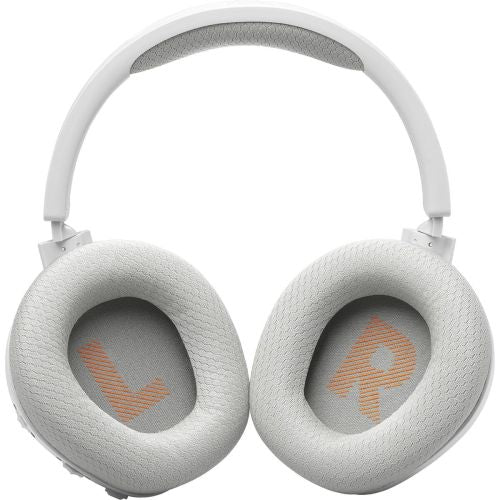 JBL Quantum 360 bezvadu spēļu austiņas ar mikrofonu, balts — bezvadu austiņas