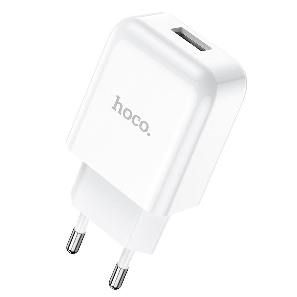 Uzlādes adapteris HOCO travel charger USB A + cable USB A to Type C 2.1A N2 white — attēls 3