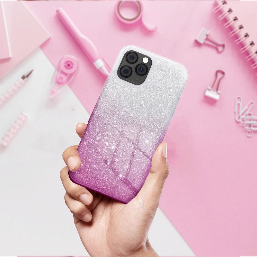 Aizsargvāciņš iPhone 13 clear/pink – SHINING — attēls 3