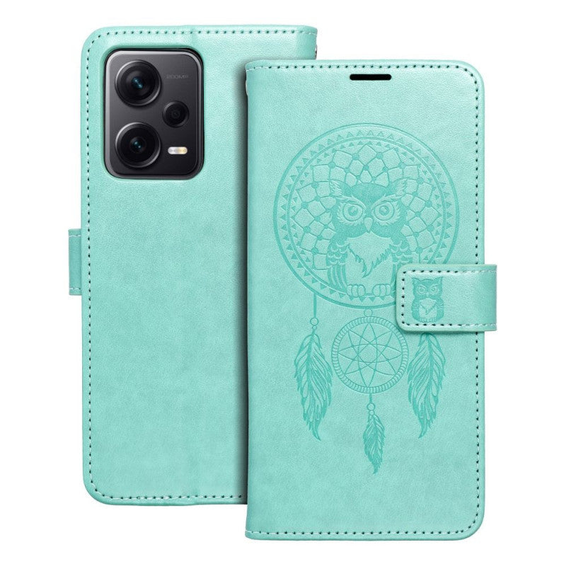 MEZZO Book case modelim XIAOMI Redmi NOTE 12 PRO Plus 5G dreamcatcher green