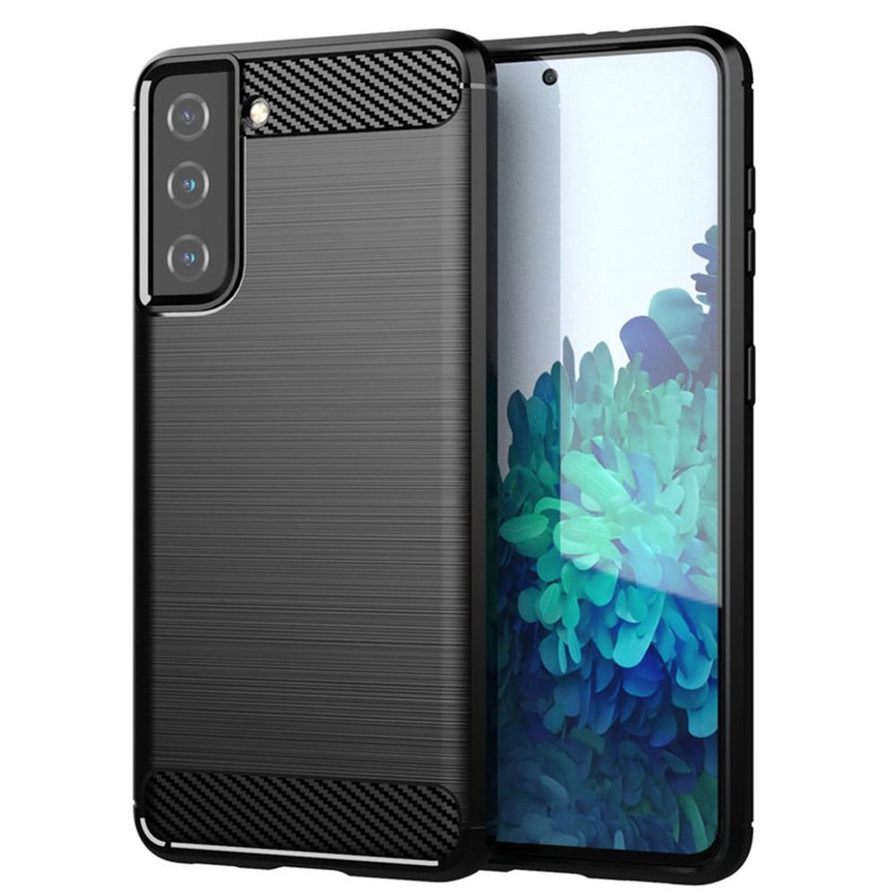 Aizsargvāciņš Samsung S21 FE – CARBON, melns