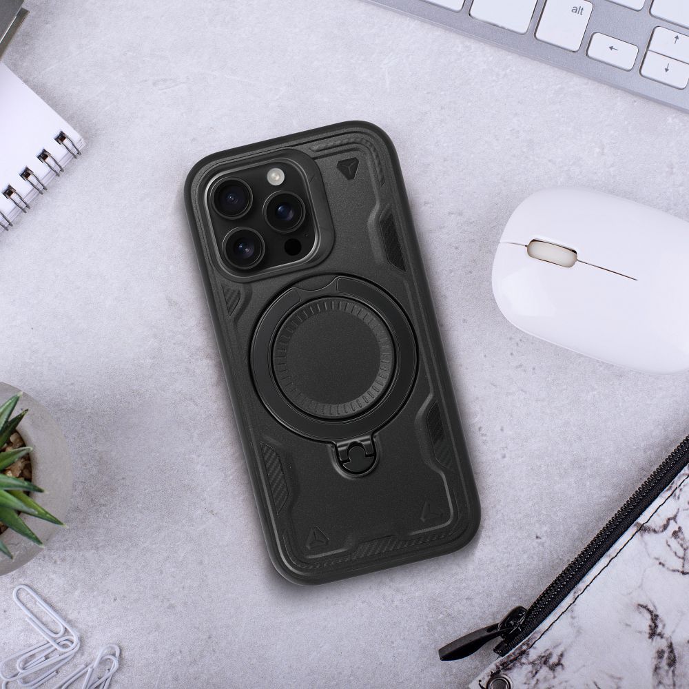 Frost Armor aizsargvāciņš iPhone 15, melns