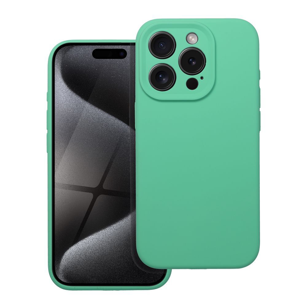 Aizsargvāciņš iPhone 16 Plus mint – SILICONE 2mm — attēls 2