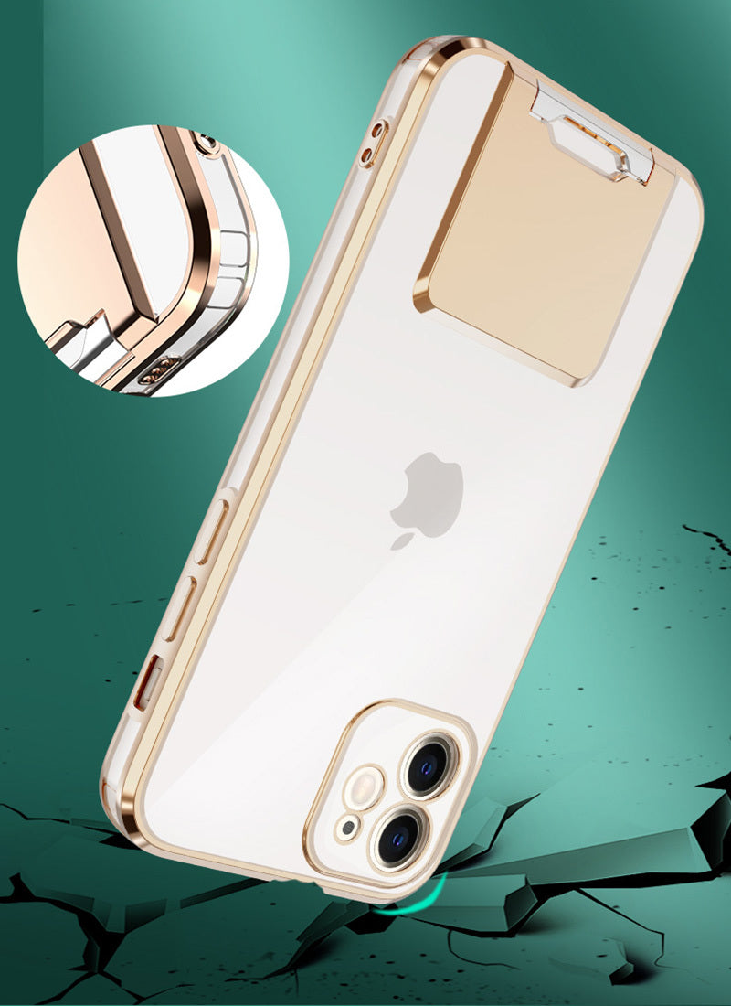 Aizsargvāciņš iPhone 11 Pro Max – Tel Protect Kickstand Luxury, violets — attēls 4