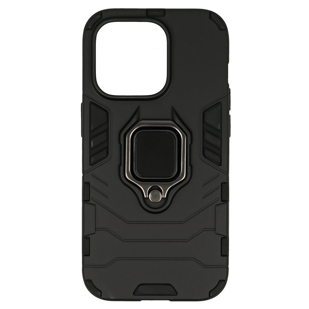 Aizsargvāciņš iPhone 14 Pro Max – Ring Armor, melns — attēls 2