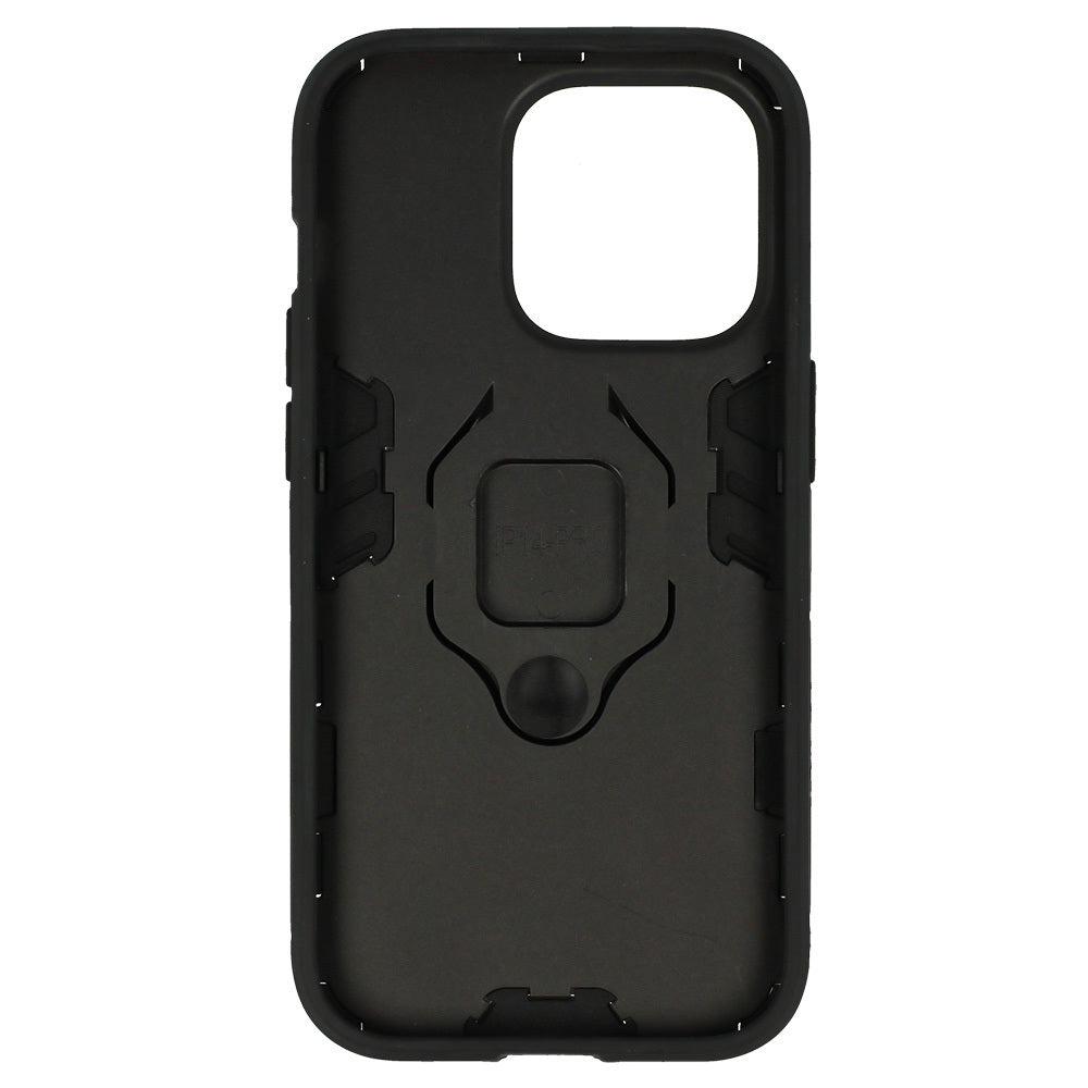Aizsargvāciņš iPhone 14 Pro Max – Ring Armor, melns — attēls 3