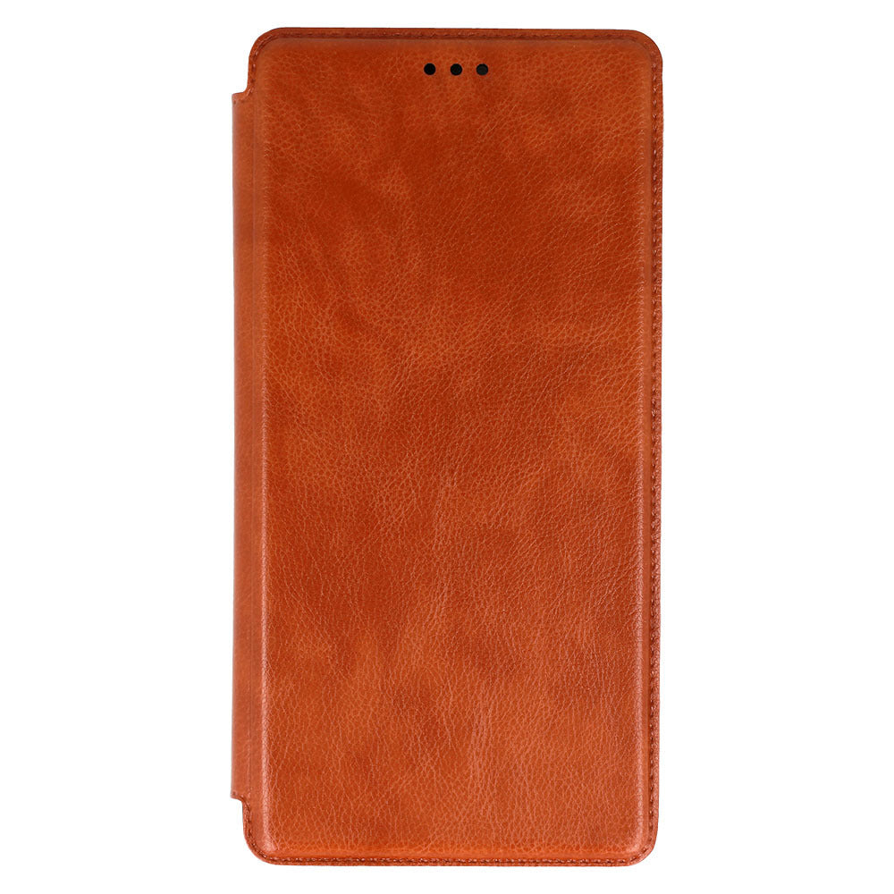 Aizsargvāciņš Samsung Galaxy S23 – Razor Leather, brūns — attēls 3