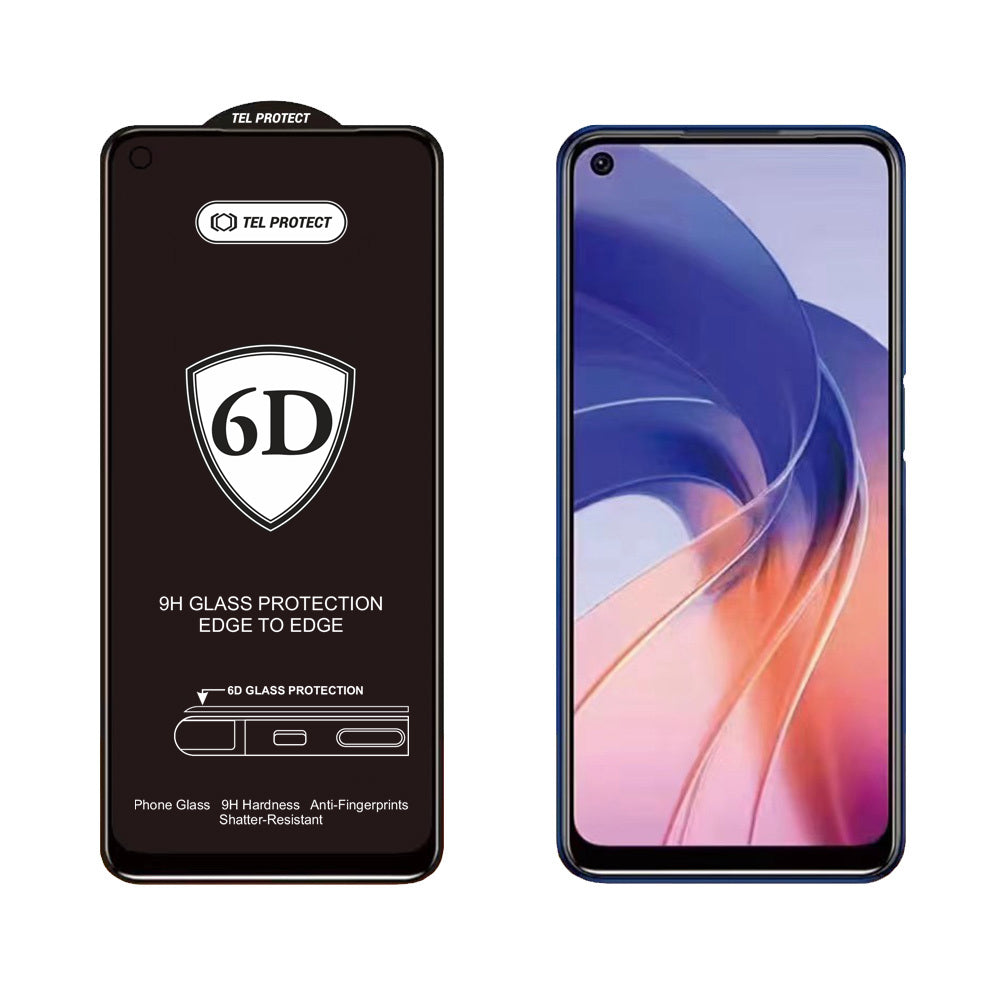 Aizsargstikls Samsung GALAXY A14 4G/5G – Tel Protect Full Glue 6D, melns — attēls 3