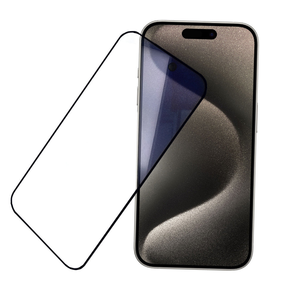 Aizsargstikls iPhone 15 Plus/15 Pro Max – Anti-Blue Full Glue — attēls 3