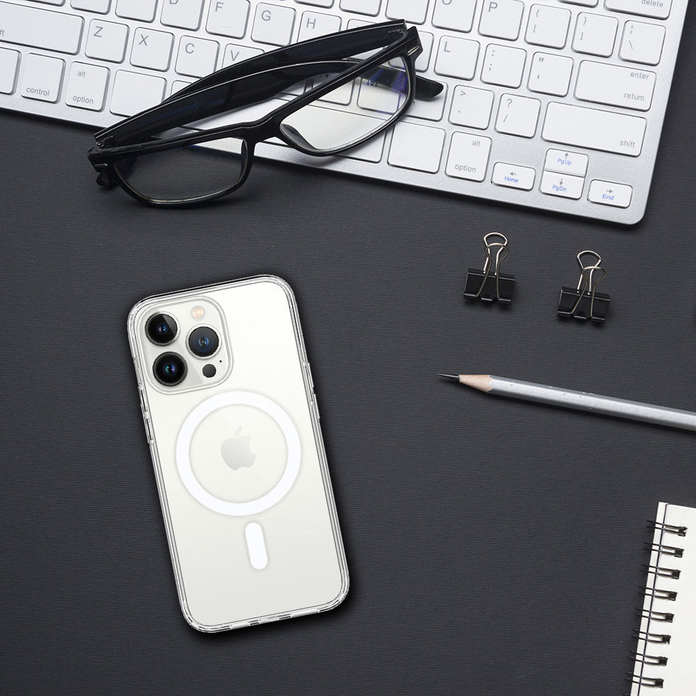 Aizsargvāciņš iPhone 16 Pro – Acrylic Magsafe, caurspīdīgs — attēls 3