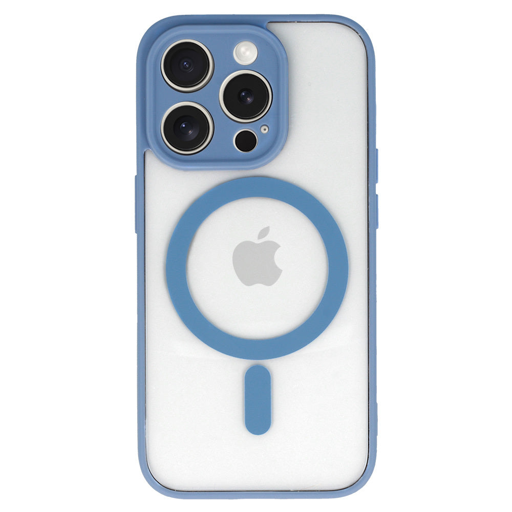 Aizsargvāciņš iPhone 16 Pro – Acrylic Color Magsafe, gaiši zils — attēls 2