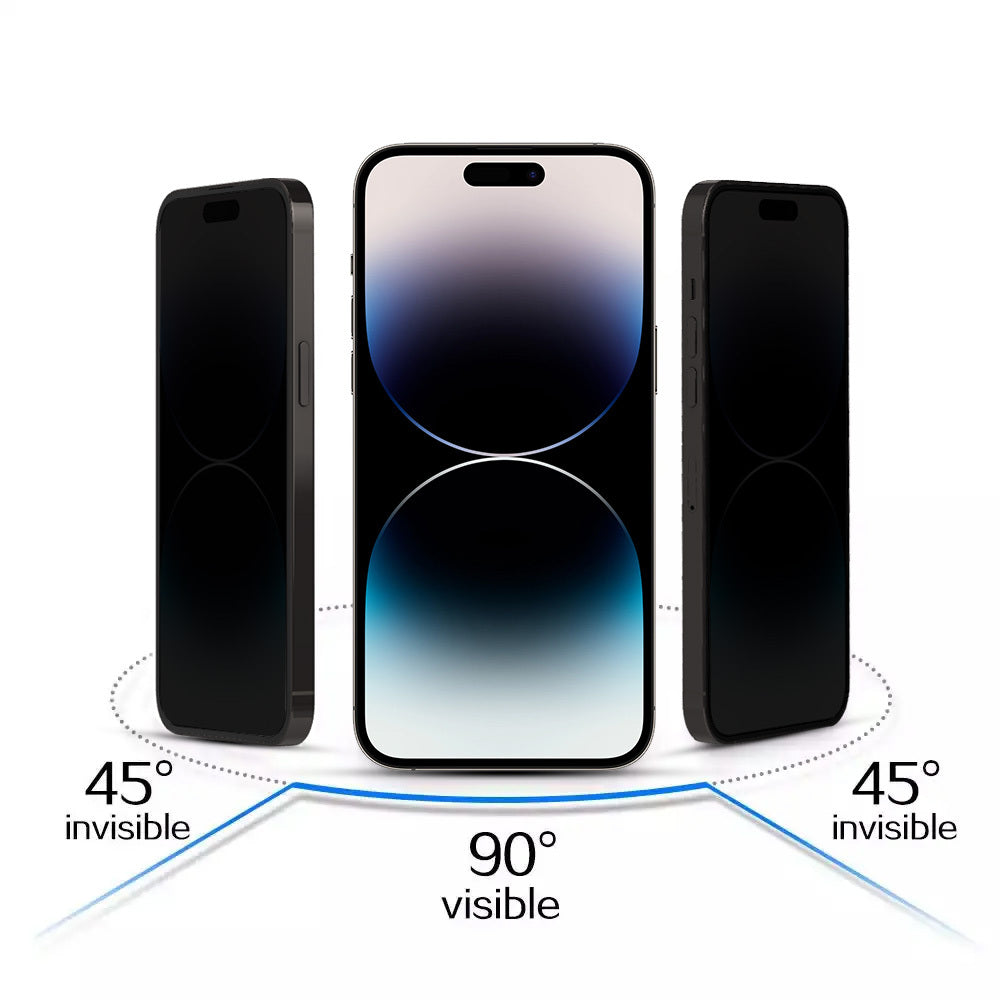 Aizsargstikls Xiaomi REDMI NOTE 14 5G – Privacy, melns — attēls 3
