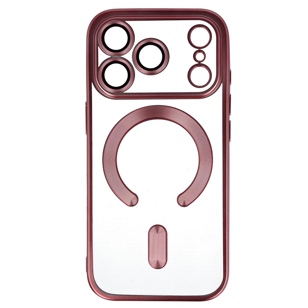 Aizsargvāciņš iPhone 17 Pro Max – Metallic Magsafe, rozā — attēls 2