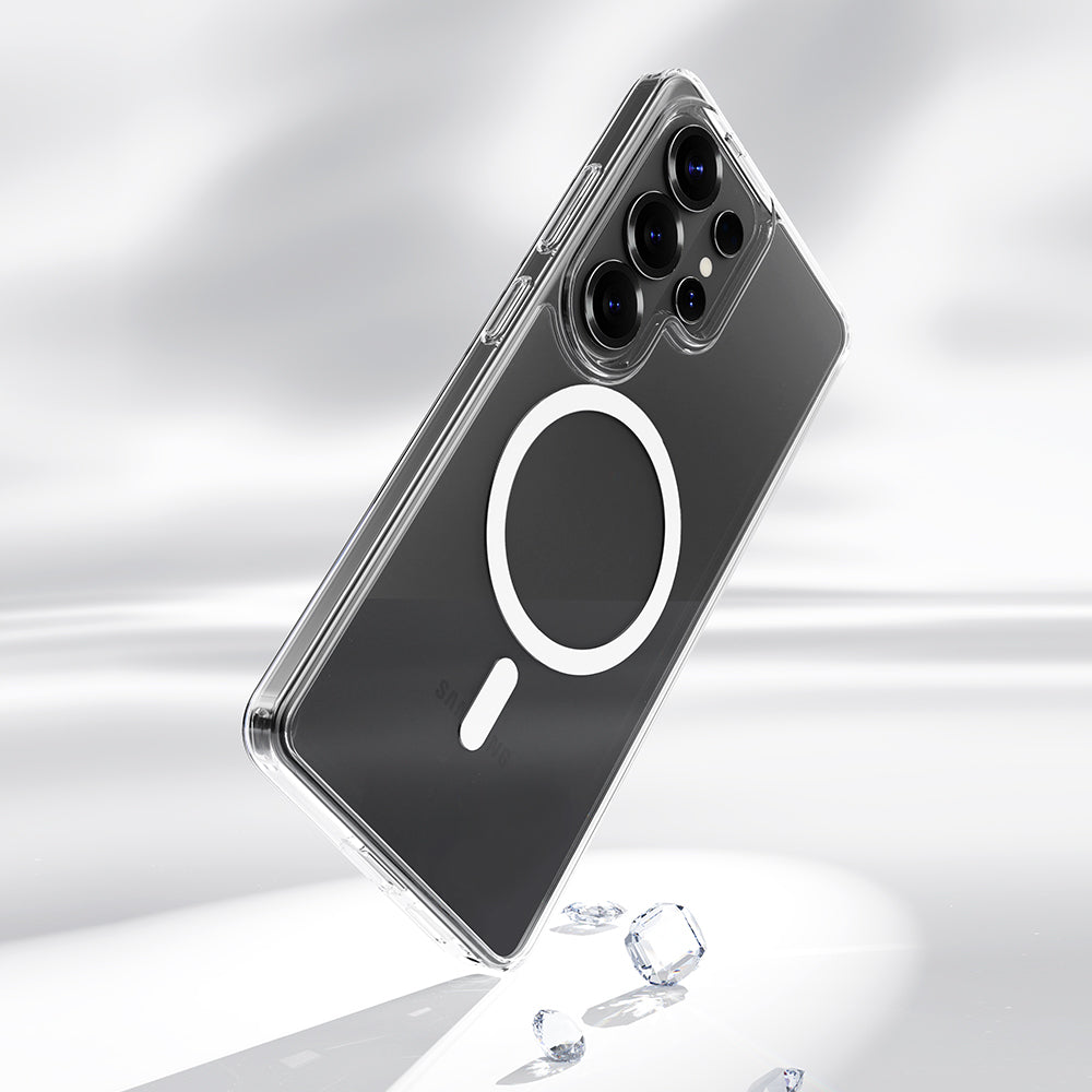 Aizsargvāciņš Samsung Galaxy S26 – Rock Crystal Transparent Series Magnetic, caurspīdīgs — attēls 4