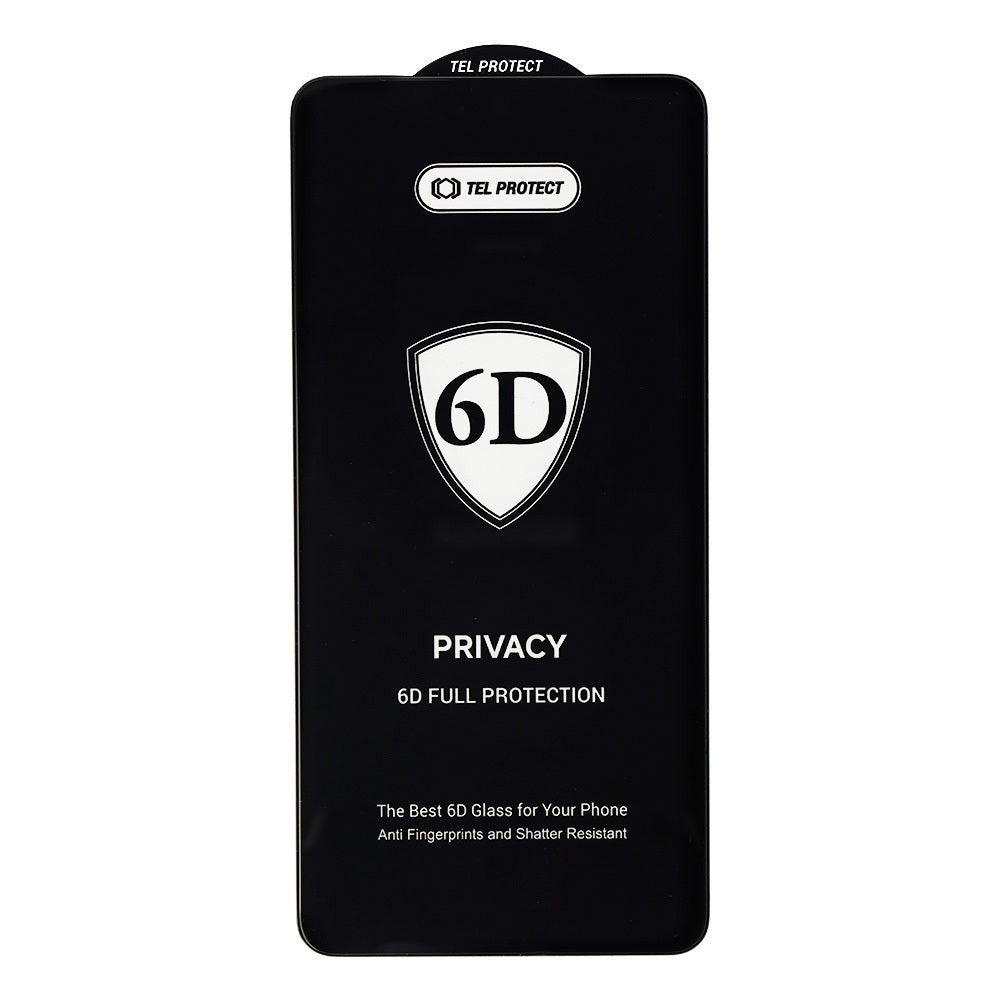 Aizsargstikls Samsung GALAXY S26 ULTRA – Tel Protect Full Glue 6D Privacy (with fingerprint unlock), melns — attēls 3