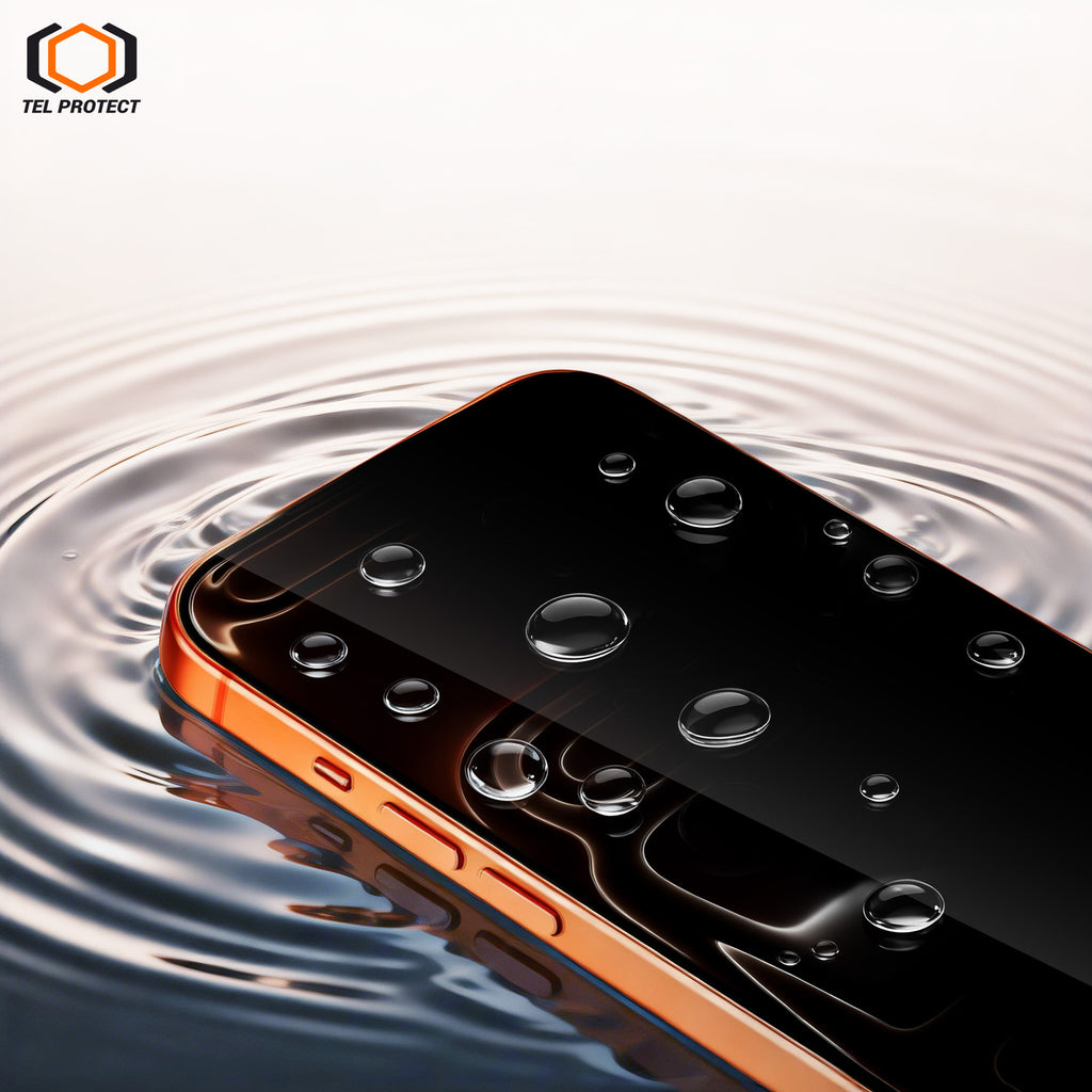 Tel Protect Dust-Free Easy Fit Privacy Full Glue 6D aizsargstikls iPhone 13/13 Pro/16E/17E, melns, 2 gab.