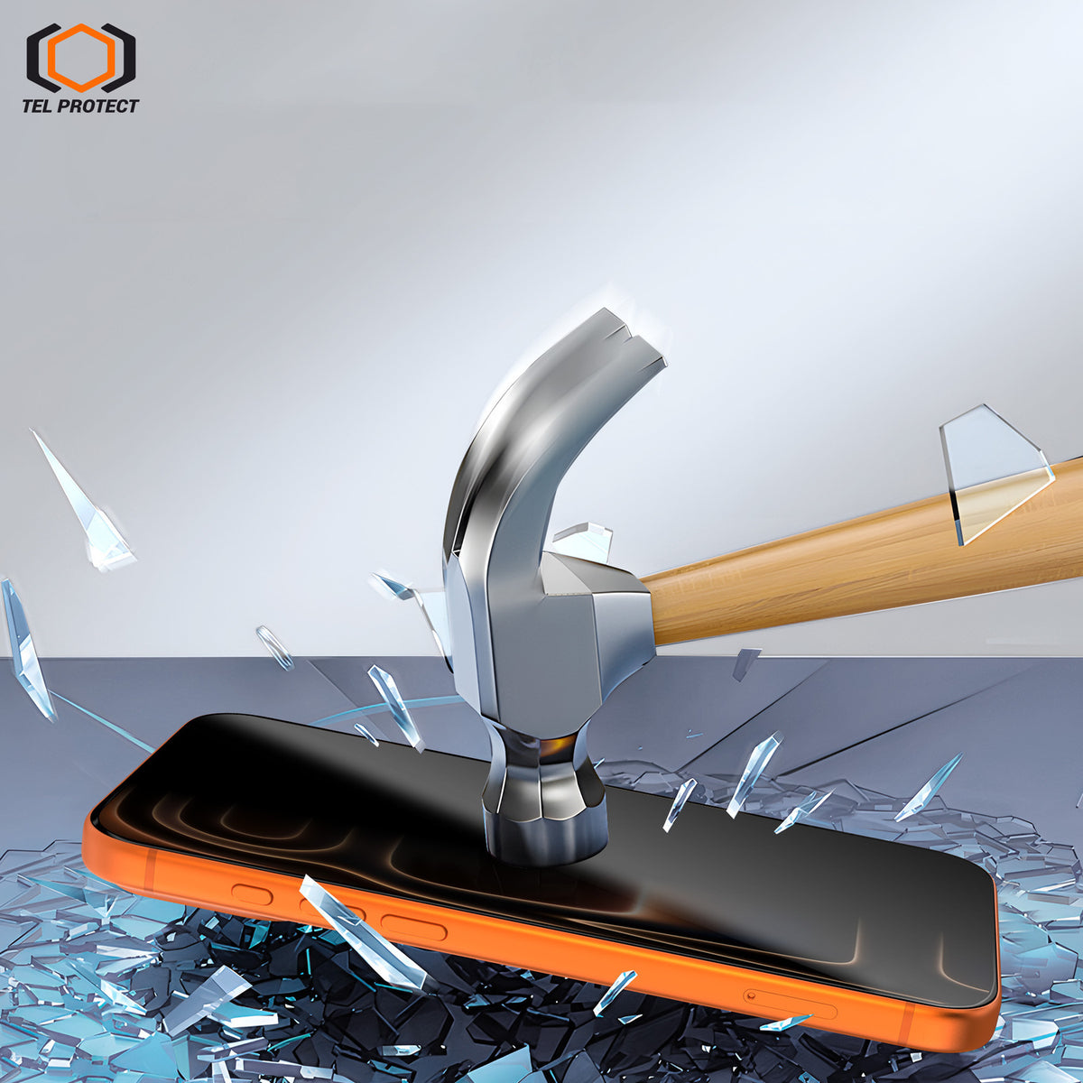 Tel Protect Dust-Free Easy Fit Privacy Full Glue 6D aizsargstikls iPhone 18 Pro, melns, 2 gab.
