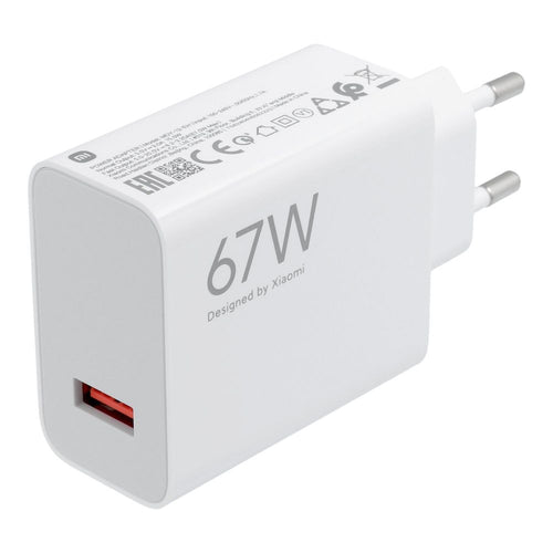 Xiaomi MDY-12-EH 67 W USB-A QC3.0 sienas lādētājs, balts