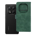 Atverams vāciņš Xiaomi Redmi Note 14 Pro 5G / 14 Pro Plus 5G – Tender Book, zaļš