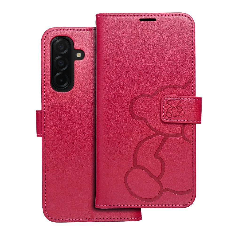 MEZZO Book case for SAMSUNG A26 5G teddy bear magenta