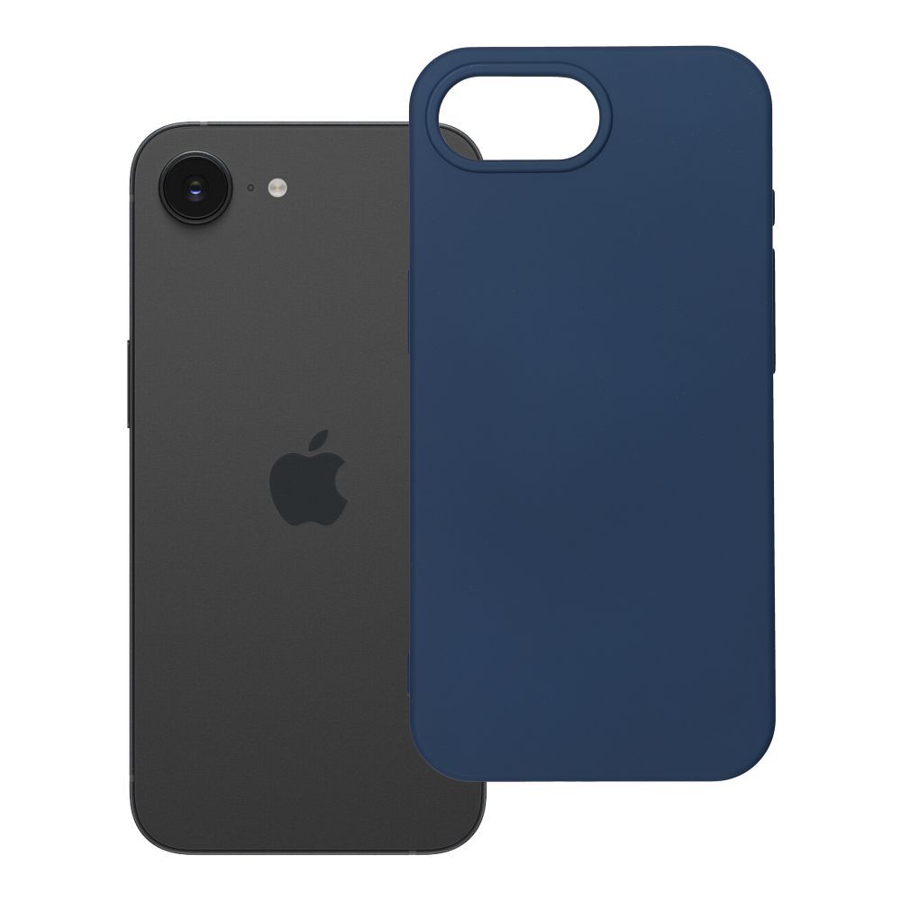 SILICONE case modelim IPHONE 16e (SE 4 2025) zils