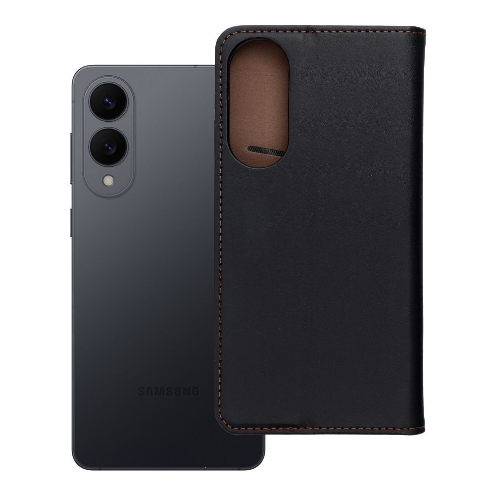 Atverams vāciņš Samsung Galaxy S25 Edge – Smart Pro Book, melns