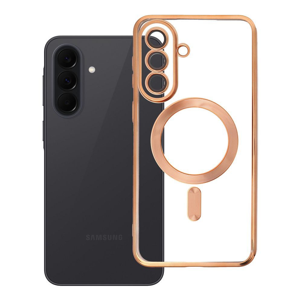 Case for Samsung A37 Electro Mag Cover compatible with MagSafe gold