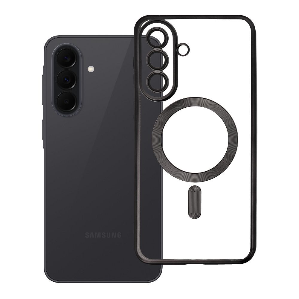 Case for Samsung A37 Electro Mag Cover compatible with MagSafe black