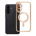 Case for Samsung A27 Electro Mag Cover case compatible with MagSafe gold