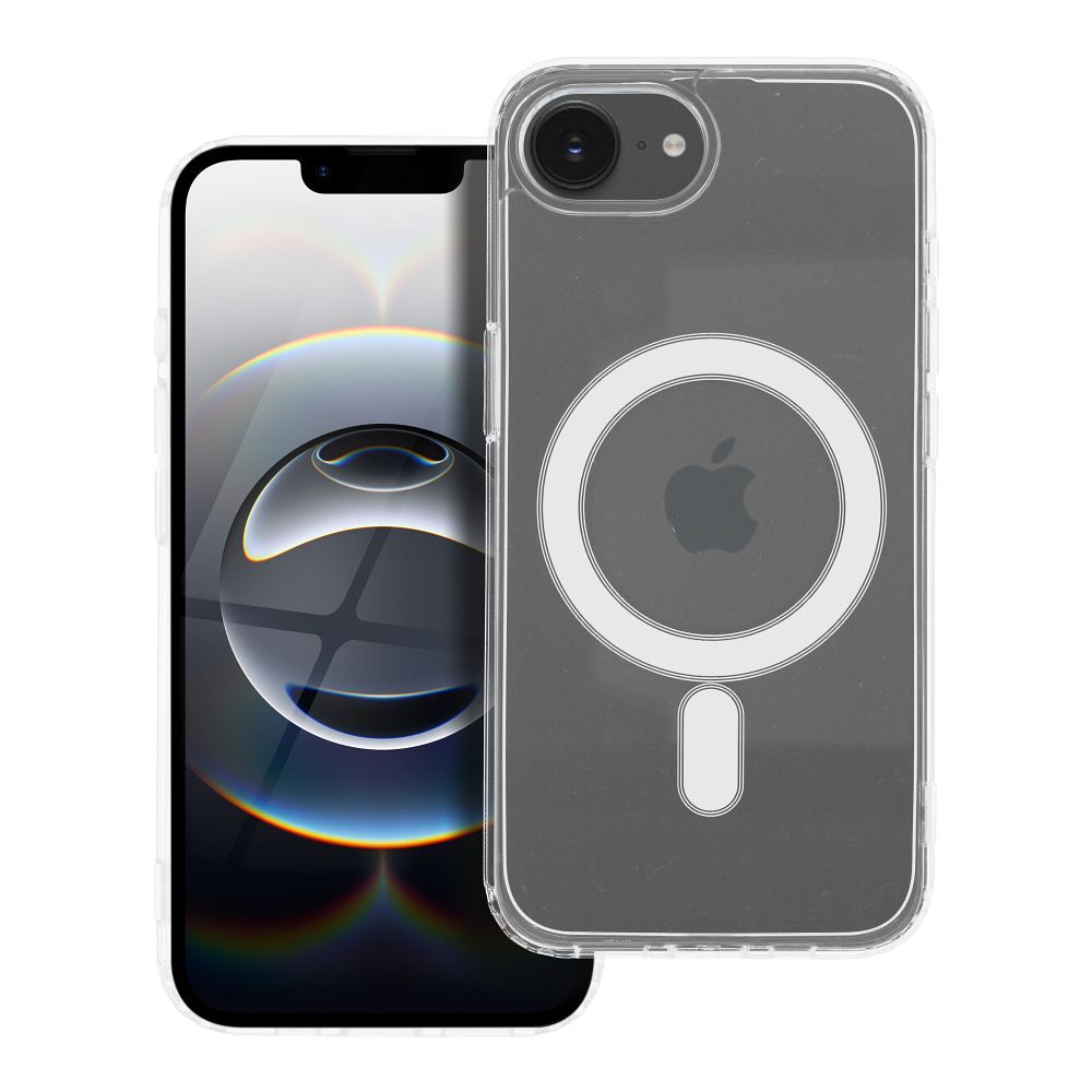 CLEAR MAG COVER (MID) case compatible with MagSafe for IPHONE 16e (SE 4 2025) transparent