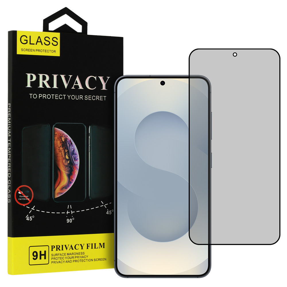 Aizsargstikls Samsung GALAXY S25 – Privacy, melns