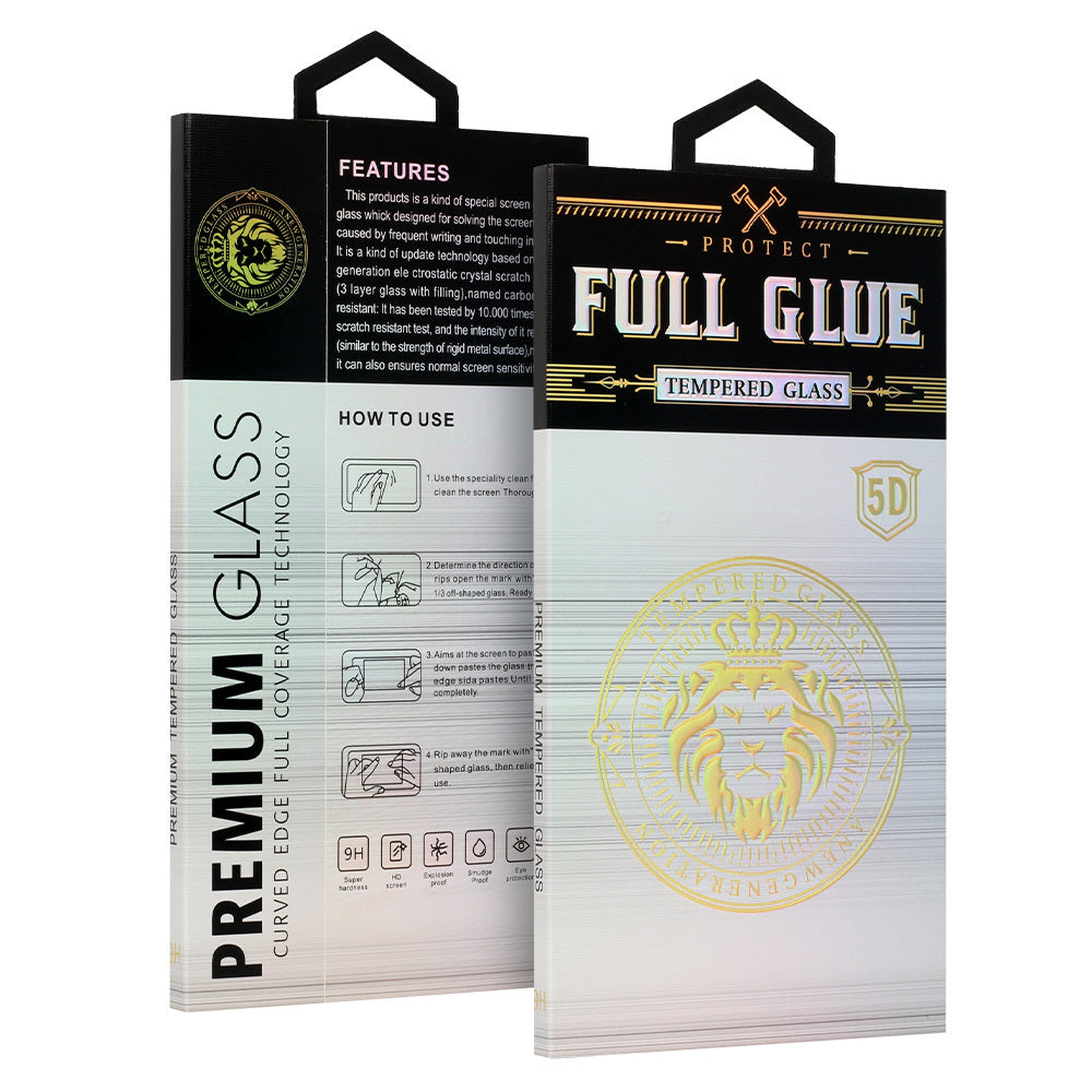 Aizsargstikls Samsung GALAXY A37 5G – HARD Full Glue 5D, melns