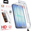 Tel Protect Dust-Free Easy Fit Full Glue 6D aizsargstikls Samsung Galaxy A16/A17 4G/5G, melns, 2 gab.
