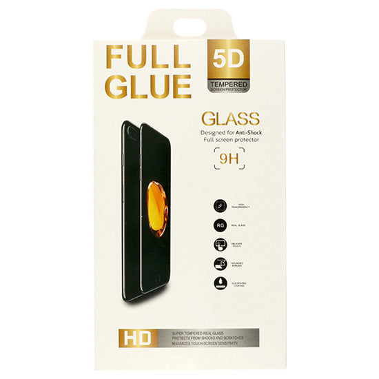 Aizsargstikls iPhone 7 (4,7") – Full Glue 5D, balts