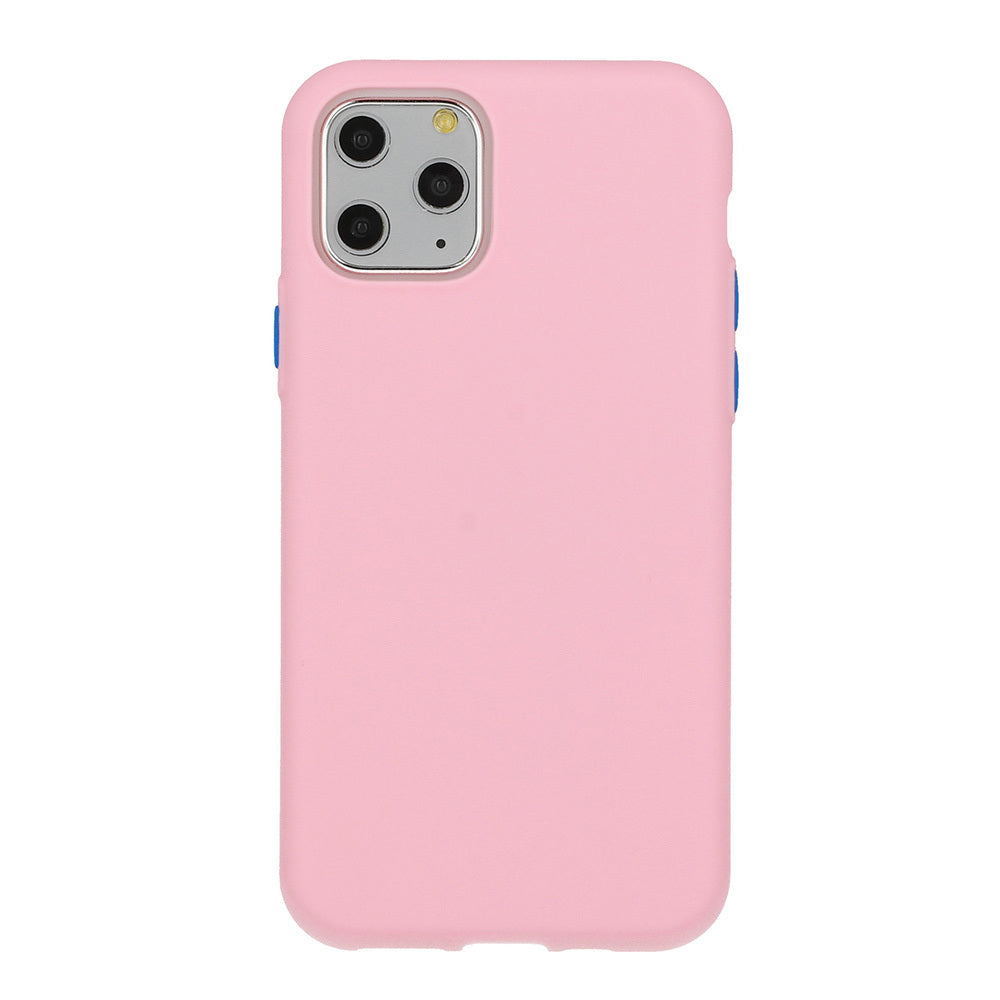 Solid Silicone silikona vāciņš Samsung Galaxy S21+, gaiši rozā