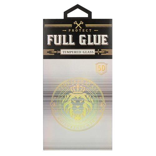 Aizsargstikls iPhone 13 PRO MAX – HARD Full Glue 5D, melns