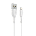 Borofone BX51 Triumph USB-A–Lightning kabelis, 2,4 A, 1 m, balts