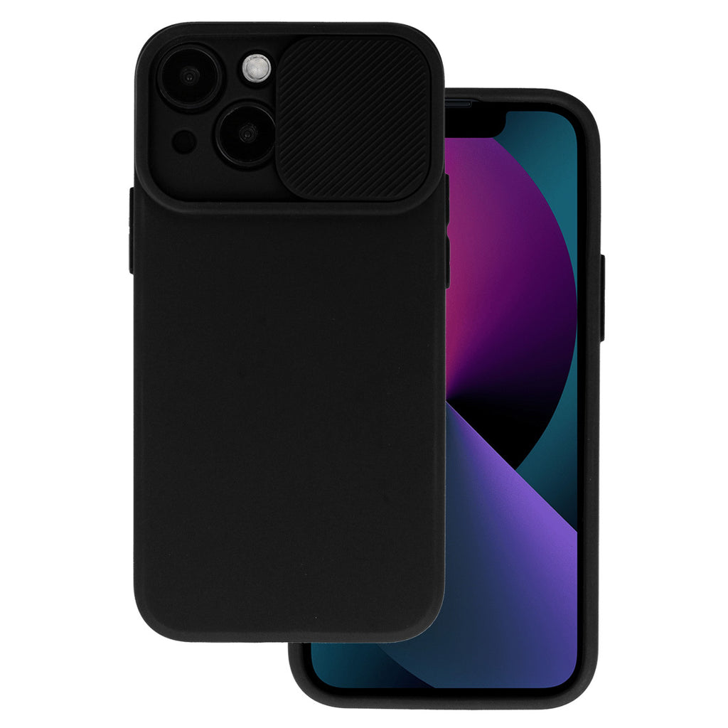 Aizsargvāciņš iPhone 14 Pro Max – Camshield Soft, melns
