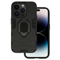 Aizsargvāciņš iPhone 14 Pro – Ring Armor, melns