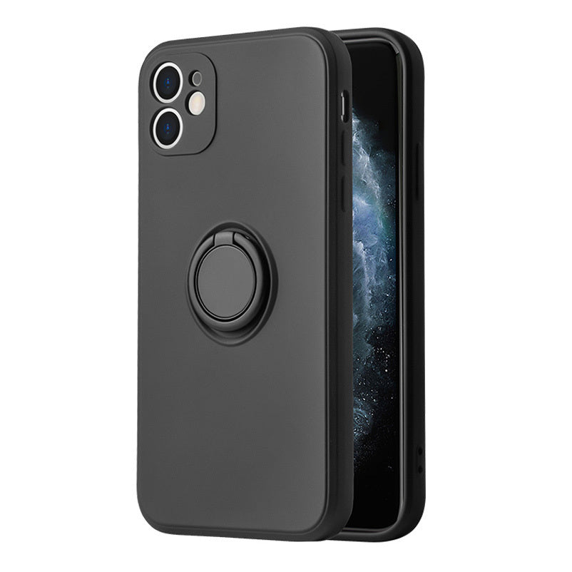 Vennus Silicone Ring vāciņš iPhone 14 Plus, melns