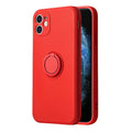 Vennus Silicone Ring vāciņš iPhone 14 Plus, sarkans