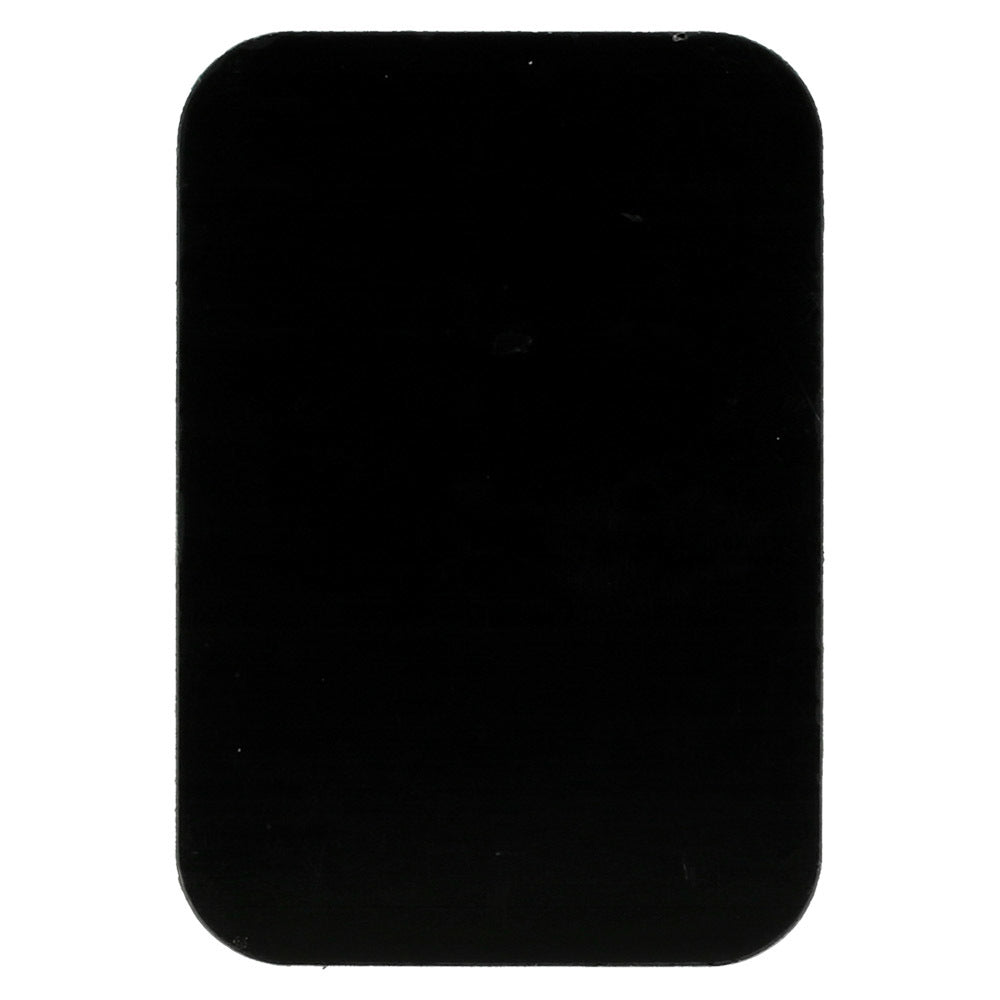 Metāla plāksne magnētiskam telefona turētājam, 45 × 65 mm, melna