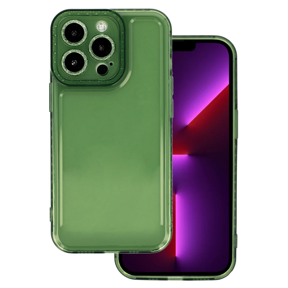 Crystal Diamond 2 mm aizsargvāciņš iPhone 12 Pro Max, zaļš