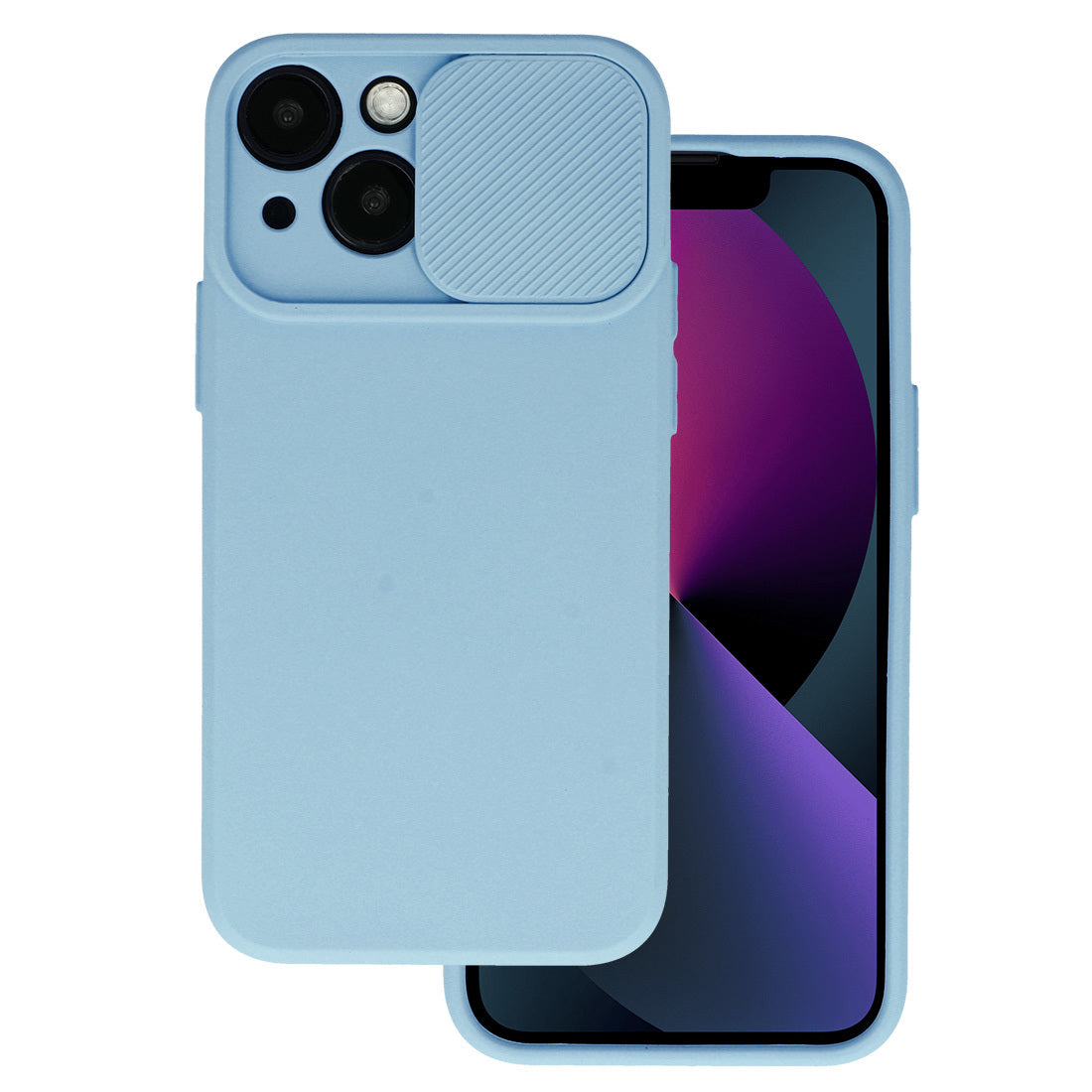 Aizsargvāciņš Samsung Galaxy S23 – Camshield Soft, gaiši zils